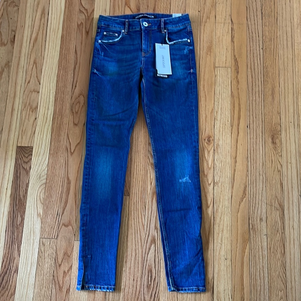 High Waisted Medium Wash Skinny Jeans